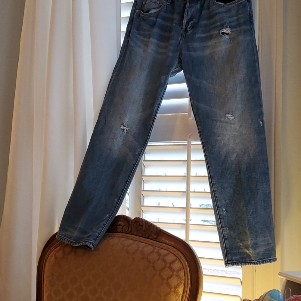 Ladies Abercrombie and Fitch Distressed Jeans